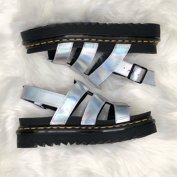 dr martens metallic sandals